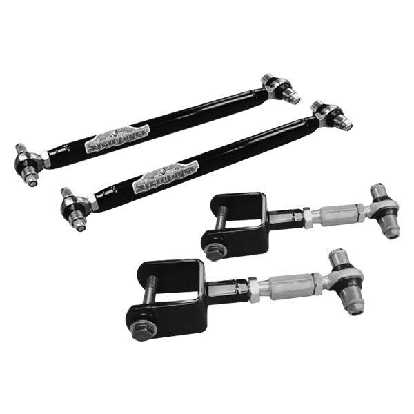 Steinjager J0030515 Control Arms, Rear Upper & Lower Double Adjustable, Chrome Moly DOM 1979-98 Mustang
