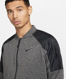 Nike Therma-FIT Mens Charcoal H/Black Training FZ Bomber Jacket DQ4852-071 Large