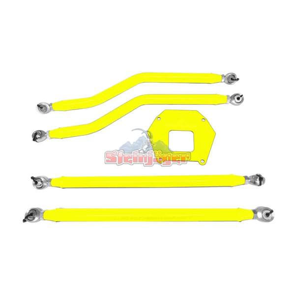 Steinjager J0047277 Polaris RZR 1000 2013-2016 High Clearance Radius Rod Kit Neon Yellow