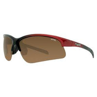 Maxx Eyewear Domain Brown Polarized Sunglasses - Black & Red 57577