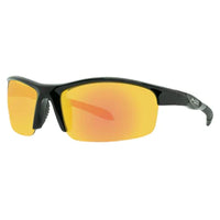 Maxx Eyewear Switchback Mirrored Smoke Polarized Sunglasses - Black 57590
