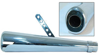 EMGO Chrome 17.5" Oval Megaphone Slipon Exhaust Muffler Roadhawk 80-84031